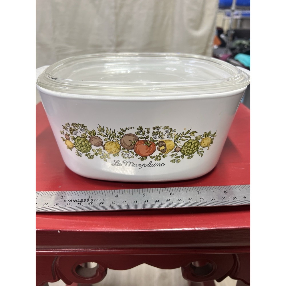 LA MARJOLAINE CORNING WARE 3L SQUARE CASSEROLE BAKING DISH A03w3B WITH A9C LID